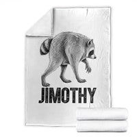 Viral Seattle Jimothy the Raccoon Throw Blanket Vintage Trash Panda Meme Graphic