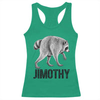Viral Seattle Jimothy the Raccoon Racerback Tank Top Vintage Trash Panda Meme Graphic