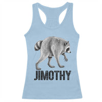 Viral Seattle Jimothy the Raccoon Racerback Tank Top Vintage Trash Panda Meme Graphic