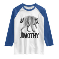 Viral Seattle Jimothy the Raccoon Raglan Shirt Vintage Trash Panda Meme Graphic