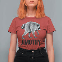 Viral Seattle Jimothy the Raccoon T Shirt For Women Vintage Trash Panda Meme Graphic