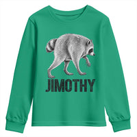 Viral Seattle Jimothy the Raccoon Youth Sweatshirt Vintage Trash Panda Meme Graphic