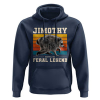 Jimothy from Seattle WA Feral Legend Raccoon Hoodie Viral Trash Panda Retro Sunset Strip Graphic