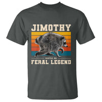 Jimothy from Seattle WA Feral Legend Raccoon T Shirt Viral Trash Panda Retro Sunset Strip Graphic