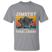 Jimothy from Seattle WA Feral Legend Raccoon T Shirt Viral Trash Panda Retro Sunset Strip Graphic