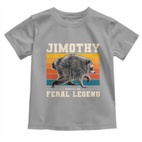 Jimothy from Seattle WA Feral Legend Raccoon Toddler T Shirt Viral Trash Panda Retro Sunset Strip Graphic