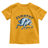 Rock On Jimothy the Raccoon Blue Graphic Toddler T Shirt Vintage Viral Seattle Trash Panda