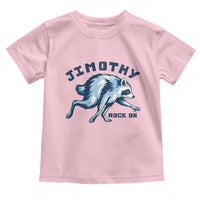 Rock On Jimothy the Raccoon Blue Graphic Toddler T Shirt Vintage Viral Seattle Trash Panda