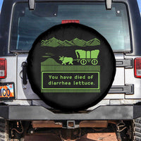 Retro 8-Bit Pixel 80s Game Over Parody Graphic Spare Tire Cover You Have Died Of Diarrhea Lettuce
