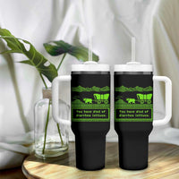 Retro 8-Bit Pixel 80s Game Over Parody Graphic Tumbler With Handle You Have Died Of Diarrhea Lettuce