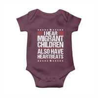 I Hear Migrant Children Also Have Heartbeats Baby Onesie Vintage Stars Human Rights Social Justice
