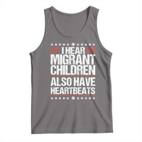 I Hear Migrant Children Also Have Heartbeats Tank Top Vintage Stars Human Rights Social Justice
