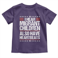 I Hear Migrant Children Also Have Heartbeats Toddler T Shirt Vintage Stars Human Rights Social Justice