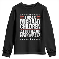 I Hear Migrant Children Also Have Heartbeats Youth Sweatshirt Vintage Stars Human Rights Social Justice