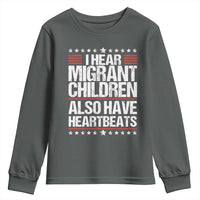 I Hear Migrant Children Also Have Heartbeats Youth Sweatshirt Vintage Stars Human Rights Social Justice