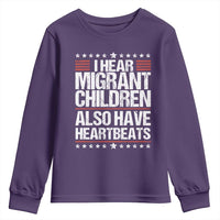 I Hear Migrant Children Also Have Heartbeats Youth Sweatshirt Vintage Stars Human Rights Social Justice