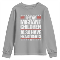 I Hear Migrant Children Also Have Heartbeats Youth Sweatshirt Vintage Stars Human Rights Social Justice