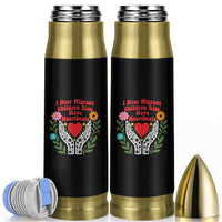 I Hear Migrant Children Also Have Heartbeats Bullet Tumbler Groovy Retro Floral Hands Heart Social Justice
