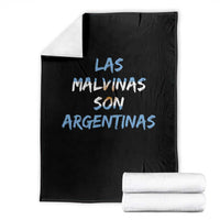 Patriotic Las Malvinas Son Argentinas Flag Throw Blanket Argentine Heritage Sun of May Argentina Sovereignty