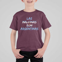 Patriotic Las Malvinas Son Argentinas Flag T Shirt For Kid Argentine Heritage Sun of May Argentina Sovereignty