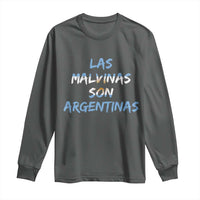 Patriotic Las Malvinas Son Argentinas Flag Long Sleeve Shirt Argentine Heritage Sun of May Argentina Sovereignty