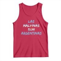 Patriotic Las Malvinas Son Argentinas Flag Tank Top Argentine Heritage Sun of May Argentina Sovereignty