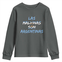 Patriotic Las Malvinas Son Argentinas Flag Youth Sweatshirt Argentine Heritage Sun of May Argentina Sovereignty