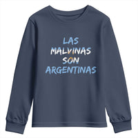 Patriotic Las Malvinas Son Argentinas Flag Youth Sweatshirt Argentine Heritage Sun of May Argentina Sovereignty