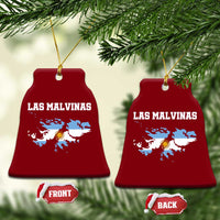 Las Malvinas Island Map Flag Graphic Ceramic Ornament Patriotic Sovereignty Argentine Heritage Sun of May Pride