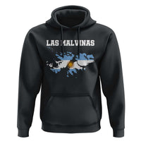 Las Malvinas Island Map Flag Graphic Hoodie Patriotic Sovereignty Argentine Heritage Sun of May Pride