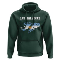 Las Malvinas Island Map Flag Graphic Hoodie Patriotic Sovereignty Argentine Heritage Sun of May Pride