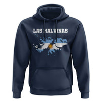 Las Malvinas Island Map Flag Graphic Hoodie Patriotic Sovereignty Argentine Heritage Sun of May Pride