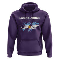 Las Malvinas Island Map Flag Graphic Hoodie Patriotic Sovereignty Argentine Heritage Sun of May Pride