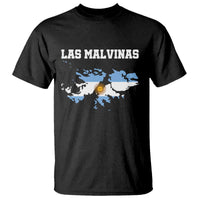 Las Malvinas Island Map Flag Graphic T Shirt Patriotic Sovereignty Argentine Heritage Sun of May Pride