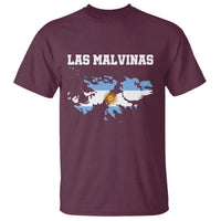 Las Malvinas Island Map Flag Graphic T Shirt Patriotic Sovereignty Argentine Heritage Sun of May Pride