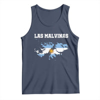 Las Malvinas Island Map Flag Graphic Tank Top Patriotic Sovereignty Argentine Heritage Sun of May Pride