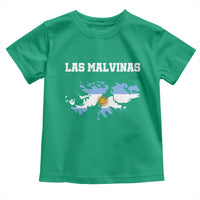 Las Malvinas Island Map Flag Graphic Toddler T Shirt Patriotic Sovereignty Argentine Heritage Sun of May Pride