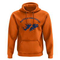 Retro Malvinas Argentinas Distressed Map Graphic Hoodie Argentine Island Sovereignty Heritage Pride