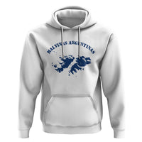 Retro Malvinas Argentinas Distressed Map Graphic Hoodie Argentine Island Sovereignty Heritage Pride