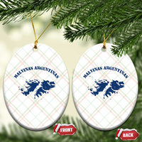 Retro Malvinas Argentinas Distressed Map Graphic Ceramic Ornament Argentine Island Sovereignty Heritage Pride