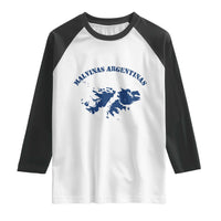 Retro Malvinas Argentinas Distressed Map Graphic Raglan Shirt Argentine Island Sovereignty Heritage Pride