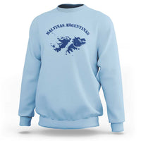 Retro Malvinas Argentinas Distressed Map Graphic Sweatshirt Argentine Island Sovereignty Heritage Pride