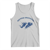 Retro Malvinas Argentinas Distressed Map Graphic Tank Top Argentine Island Sovereignty Heritage Pride