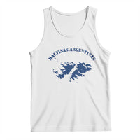 Retro Malvinas Argentinas Distressed Map Graphic Tank Top Argentine Island Sovereignty Heritage Pride