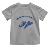 Retro Malvinas Argentinas Distressed Map Graphic Toddler T Shirt Argentine Island Sovereignty Heritage Pride