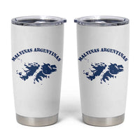 Retro Malvinas Argentinas Distressed Map Graphic Tumbler Cup Argentine Island Sovereignty Heritage Pride