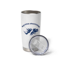 Retro Malvinas Argentinas Distressed Map Graphic Tumbler Cup Argentine Island Sovereignty Heritage Pride