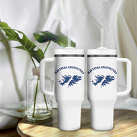 Retro Malvinas Argentinas Distressed Map Graphic Tumbler With Handle Argentine Island Sovereignty Heritage Pride