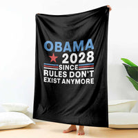 Obama 2028 Since Rules Dont Exist Anymore Throw Blanket Political Satire Red White and Blue