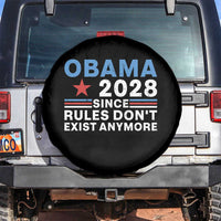Obama 2028 Since Rules Dont Exist Anymore Spare Tire Cover Political Satire Red White and Blue